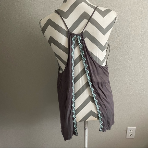 Rip Curl 2 Piece Tank Top & Kimono Set Grey & Blue - Picture 5 of 6